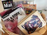 Puzzle paloosa basket