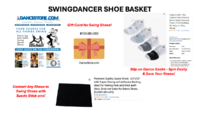 Swing dancer shoe basket