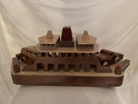 Handmade wooden boat