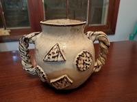 Handmade pottery vase